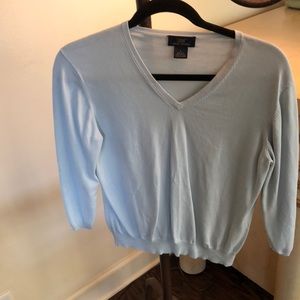 Pale sea foam green vintage sweater 3/4 sleeve 346